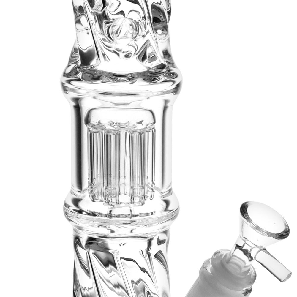 Translucent Twisty Jellyfish Perc Bong - Glasss Station