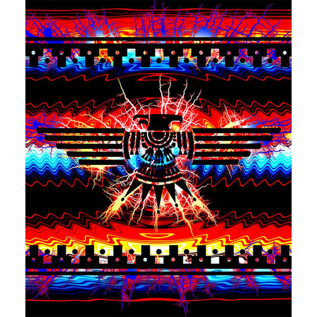 Trippy Thunderbird Fleece Blanket - Glasss Station