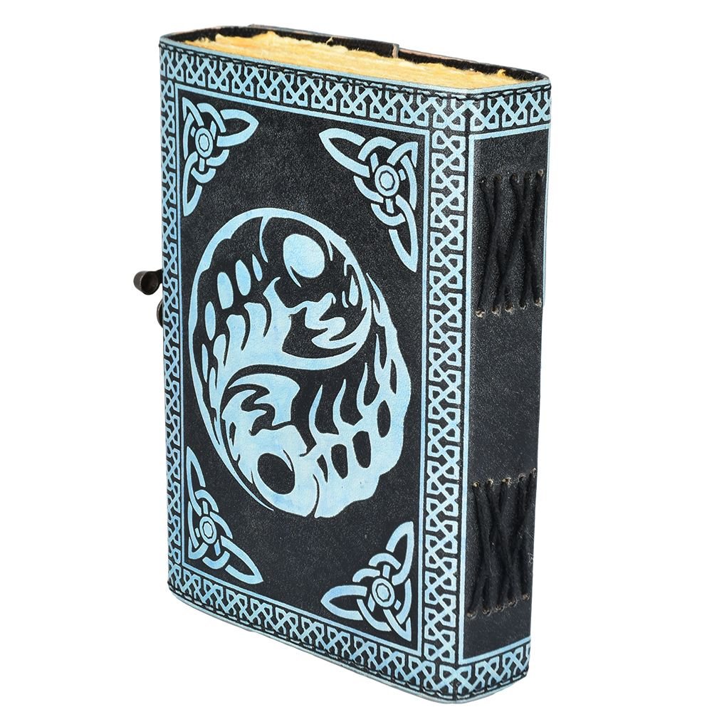 Under The Blue Fairy Moon Embossed Leather Journal - Glasss Station