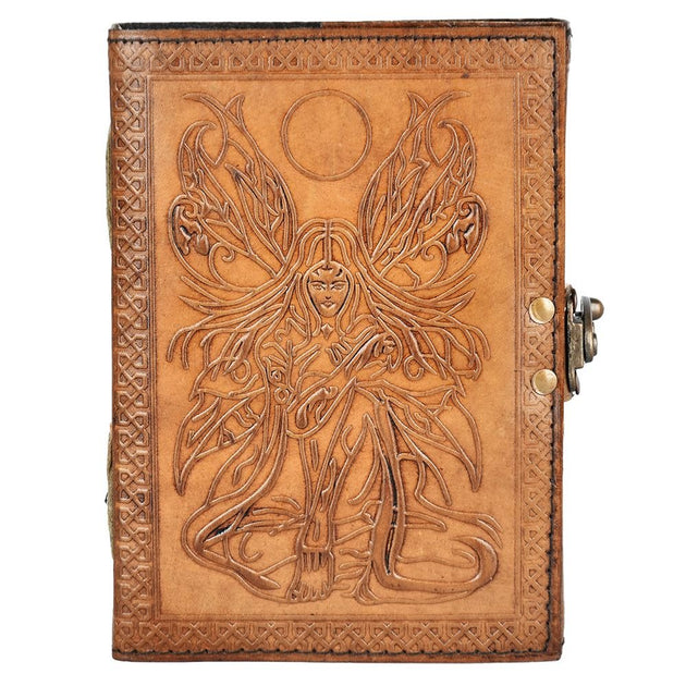 Under The Fairy Moon Embossed Leather Journal - Glasss Station