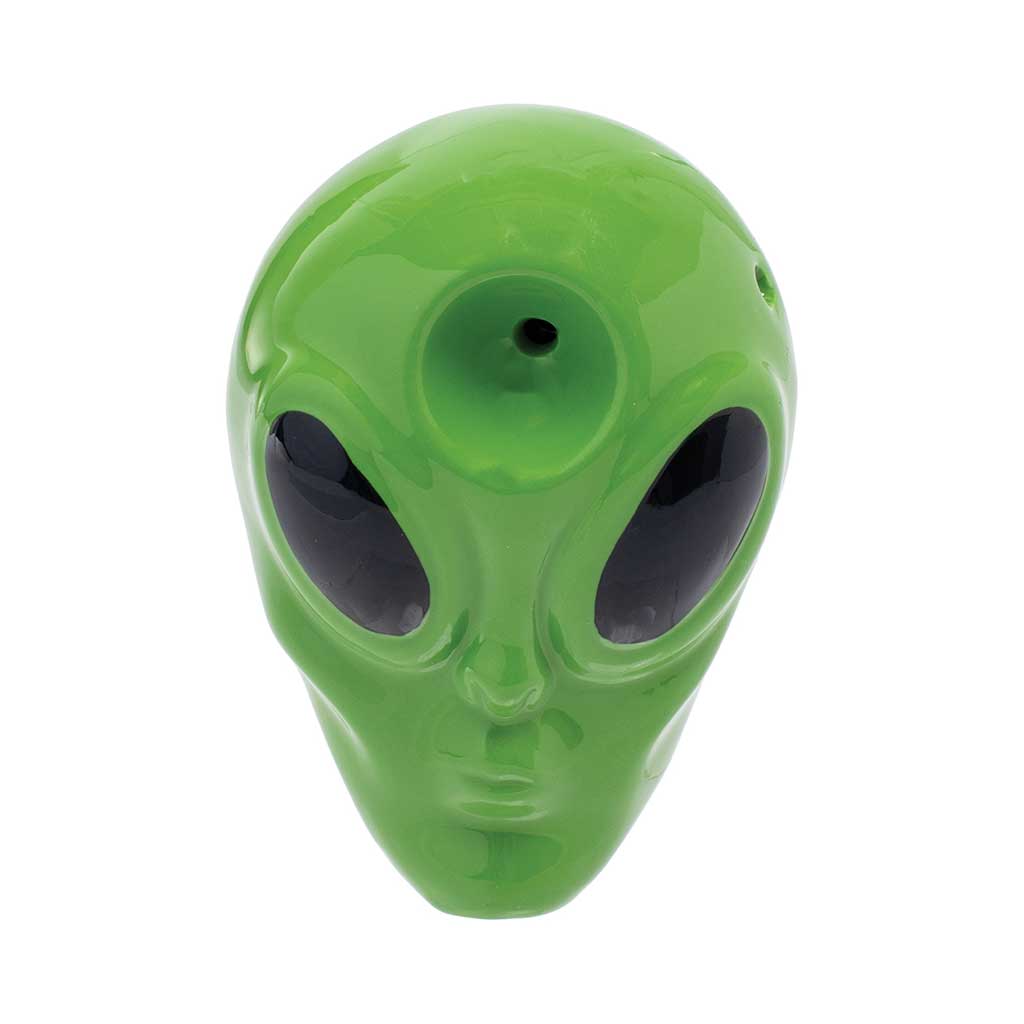 Wacky Bowlz Green Alien Spoon Pipe - Glasss Station