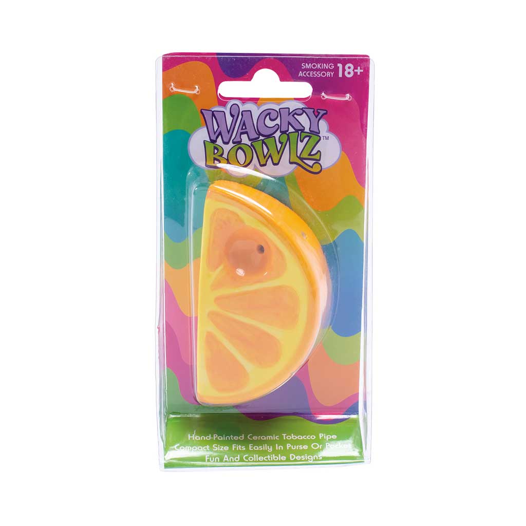 Wacky Bowlz Orange Slice Spoon Pipe - Glasss Station