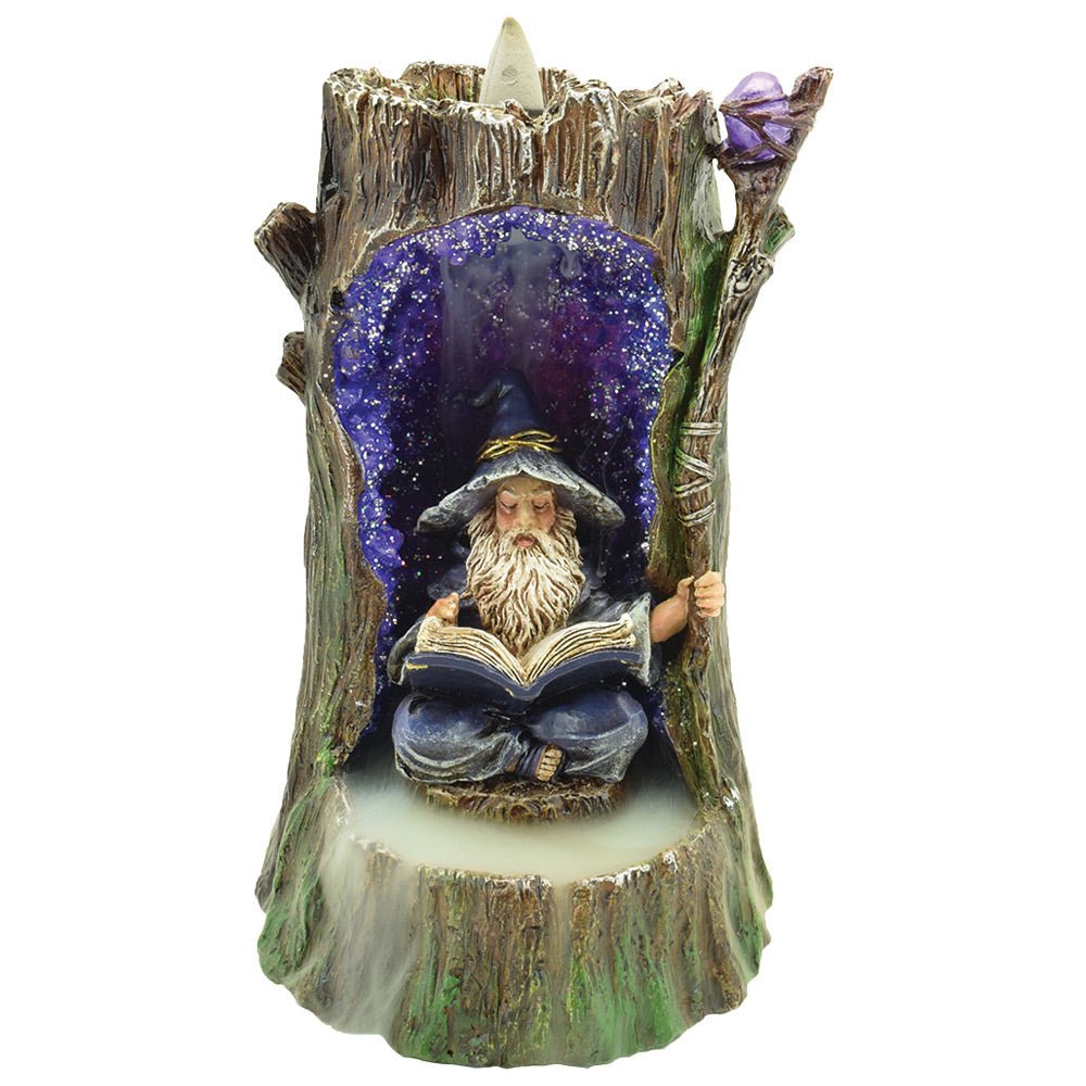Wizard Backflow Incense Burner w/ LED - Glasss Station