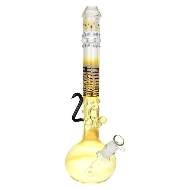 Amber Menagerie Bubble Base 15" Water Pipe - Glasss Station