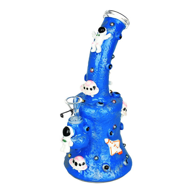 Astronauts 3D Painted 9.5" Water Pipe - Glasss Station
