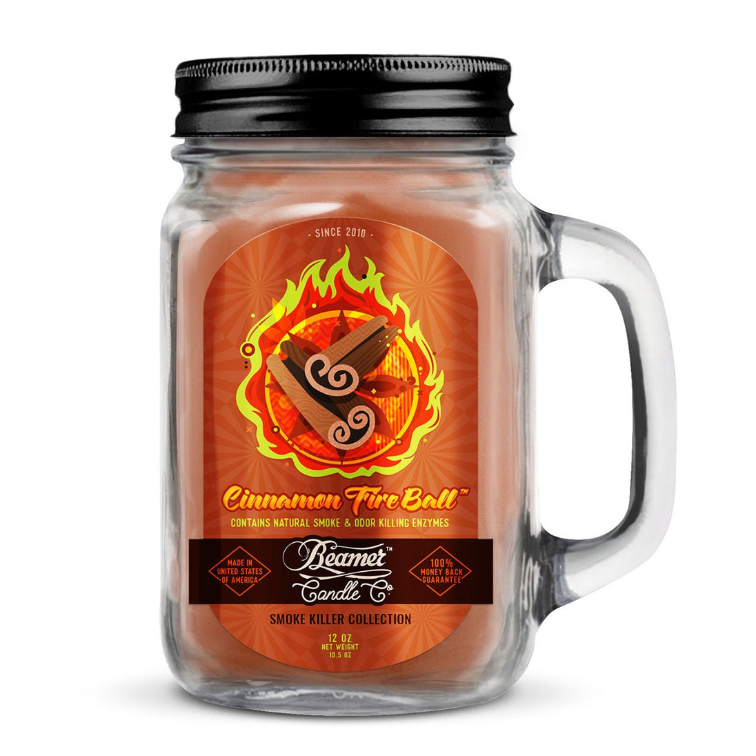 Beamer Candle Co. Cinnamon Fire Ball Odor Eliminating Candle - Glasss Station