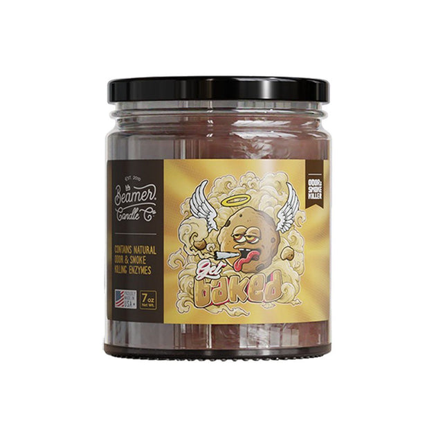 Beamer Candle Co. Odor & Smoke Killer Glass Jar Candle | Get Baked | 7oz - Glasss Station