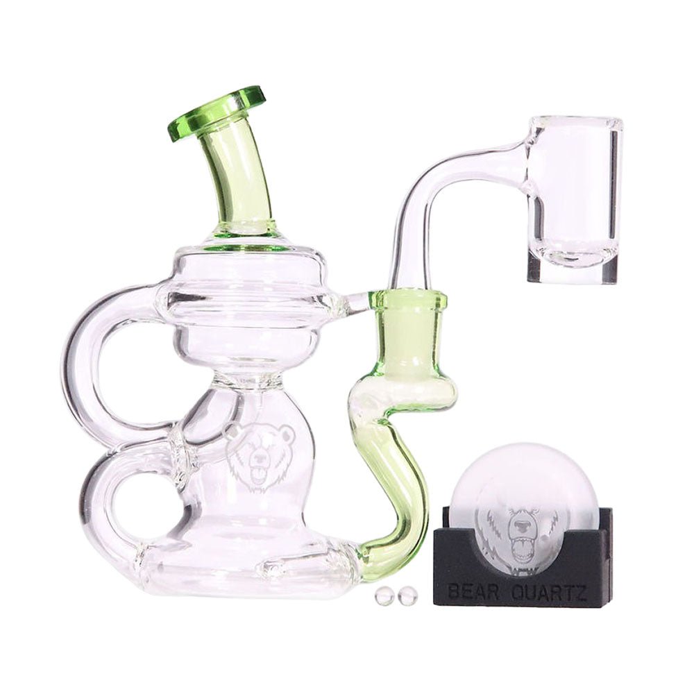 Bear Quartz Cycler Recycler 5.5" Dab Rig Box Set - Glasss Station