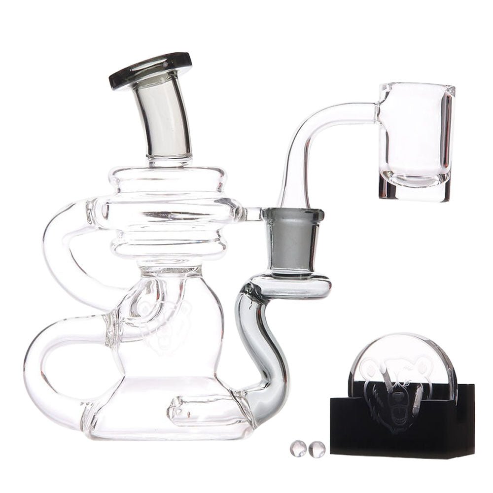Bear Quartz Cycler Recycler 5.5" Dab Rig Box Set - Glasss Station