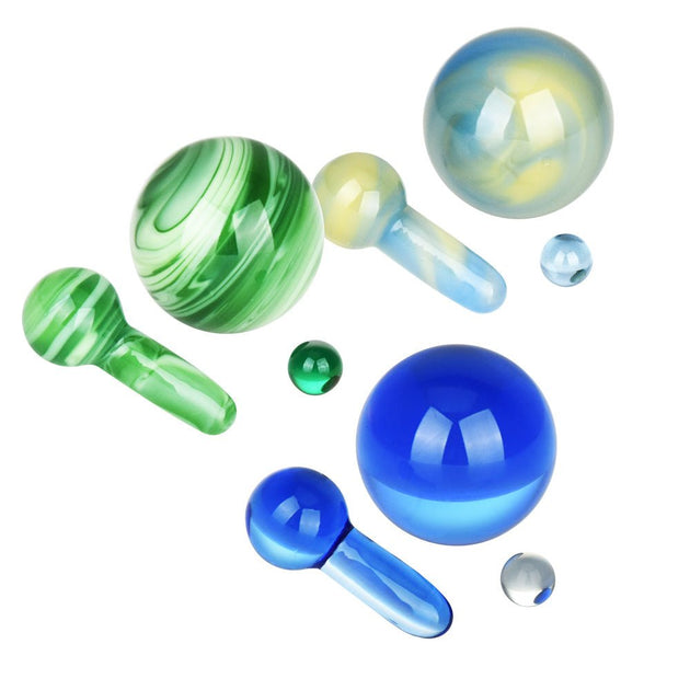 Bear Quartz Hanging Pillar Terp Marble Set - Glasss Station