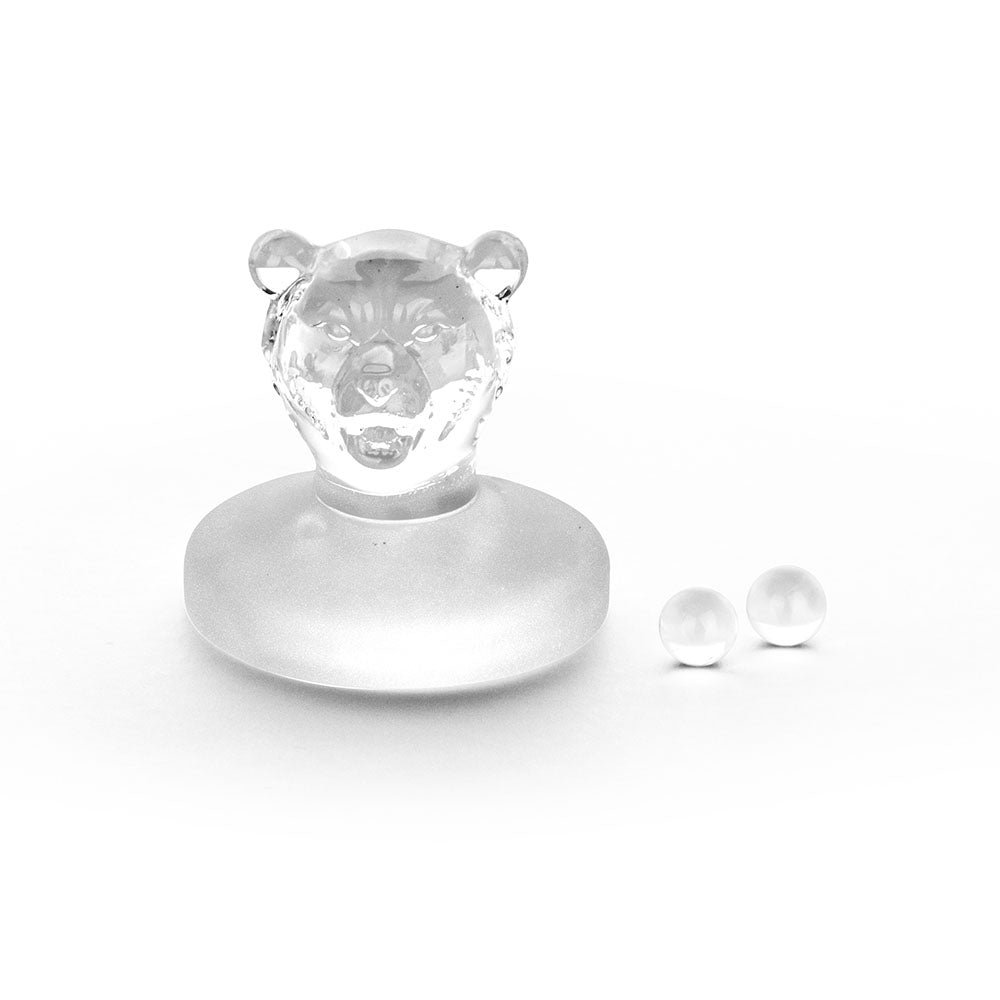 Bear Quartz Saucer Spinner Cap Set - Glasss Station