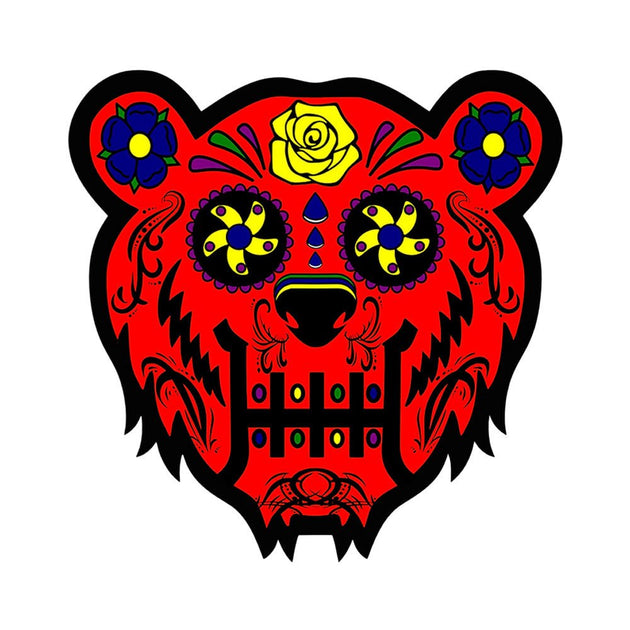 Bear Quartz x Moodmats Dab Mat - Bear Candy Red - Glasss Station