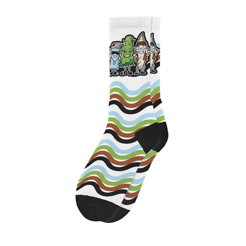 Blazing Buddies Socks - Lighter, Bud, Joint - Glasss Station