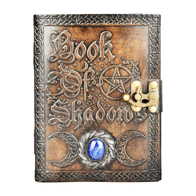 Book Of Shadows Embossed Leather Journal - Glasss Station