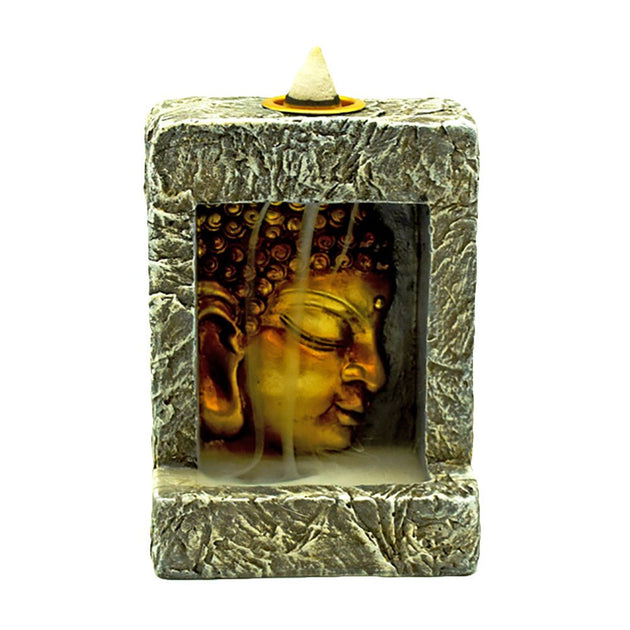 Buddha Head Backflow Incense Burner - Glasss Station