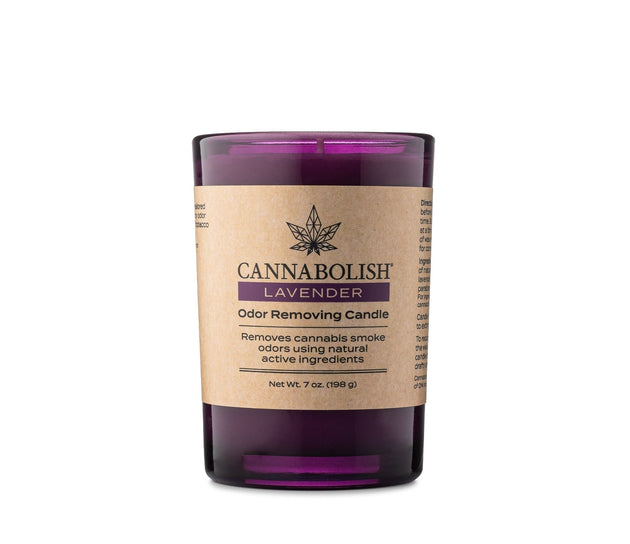 Cannabolish 7 oz Lavender Odor Removing Candle - Glasss Station