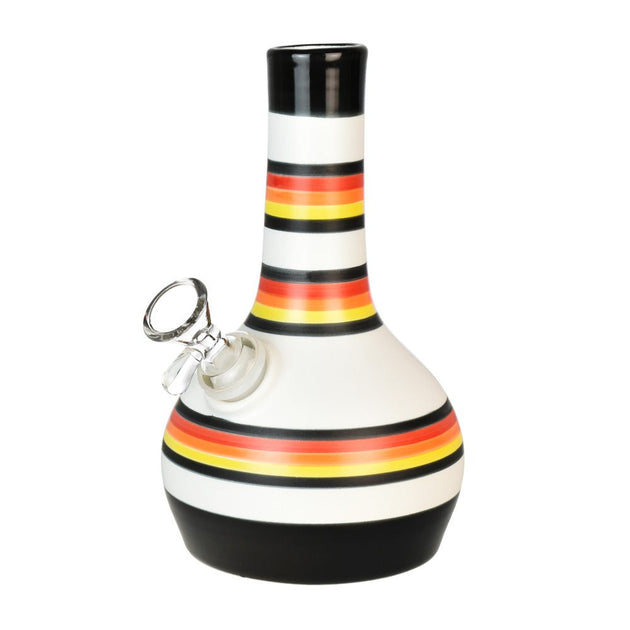 Ceramic Bubble Bottom 7.25" Water Pipe - Glasss Station