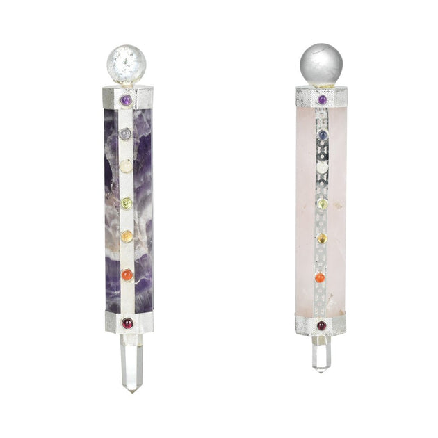 Chakra 5.5" Healing Wand - Glasss Station