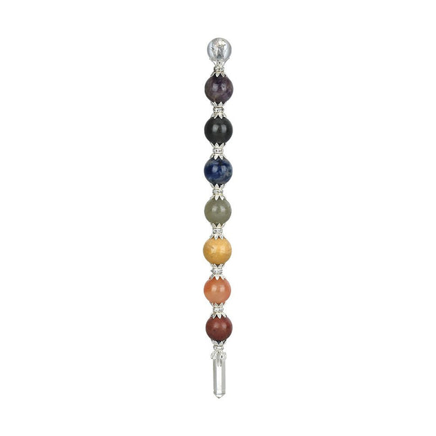 Chakra 8.5" Stone Ball Wand - Glasss Station