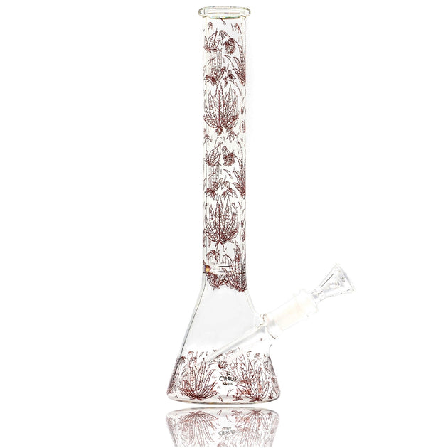 Cirrus Glass Red Sativa Beaker Bong - Glasss Station