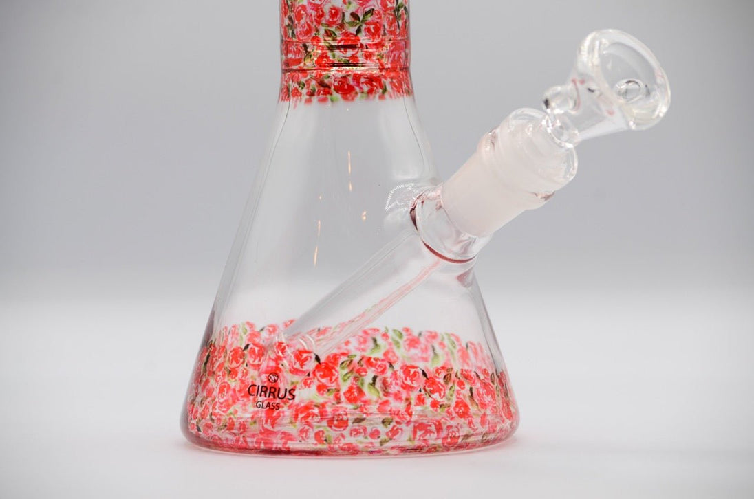 Cirrus Glass Rosa Beaker Bong - Glasss Station
