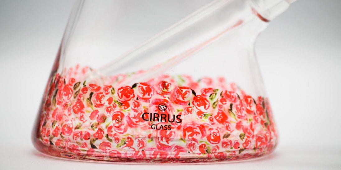 Cirrus Glass Rosa Beaker Bong - Glasss Station