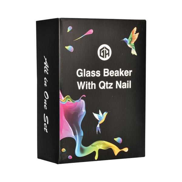 Clear Glass Mini Beaker Dab Rig - Glasss Station