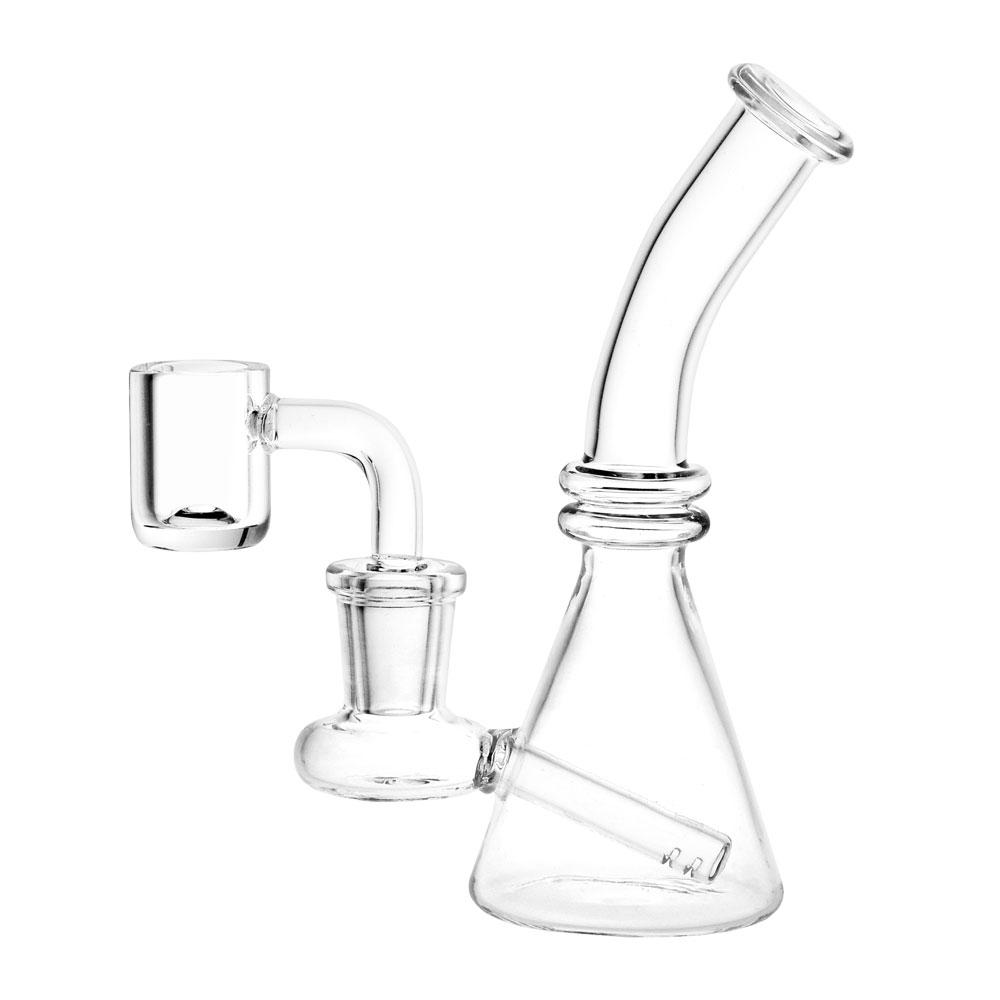 Clear Glass Mini Beaker Dab Rig - Glasss Station