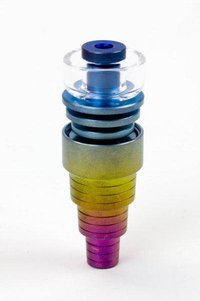 Color Titanium Domeless Nail w/ Quartz Dish - Glasss Station