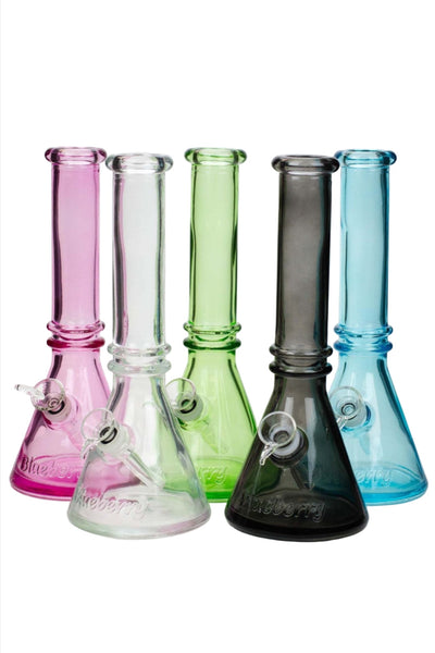 Colored 10" Soft Glass Beaker Bong - Glasss Station