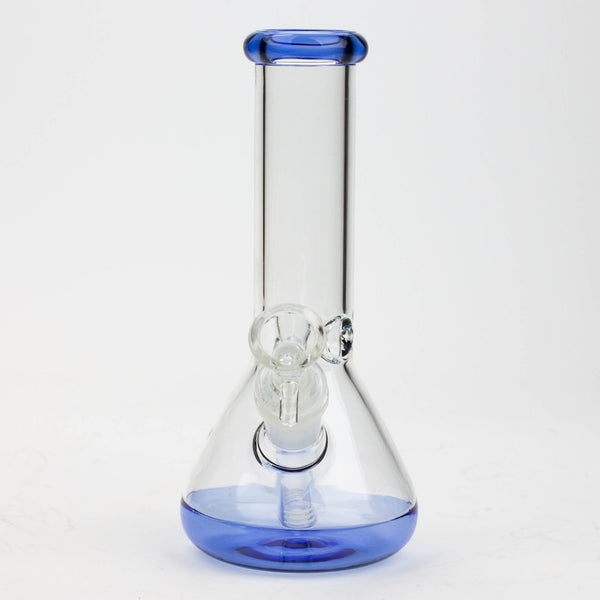 Colored Bottom 8" Glass Beaker Bong - Glasss Station