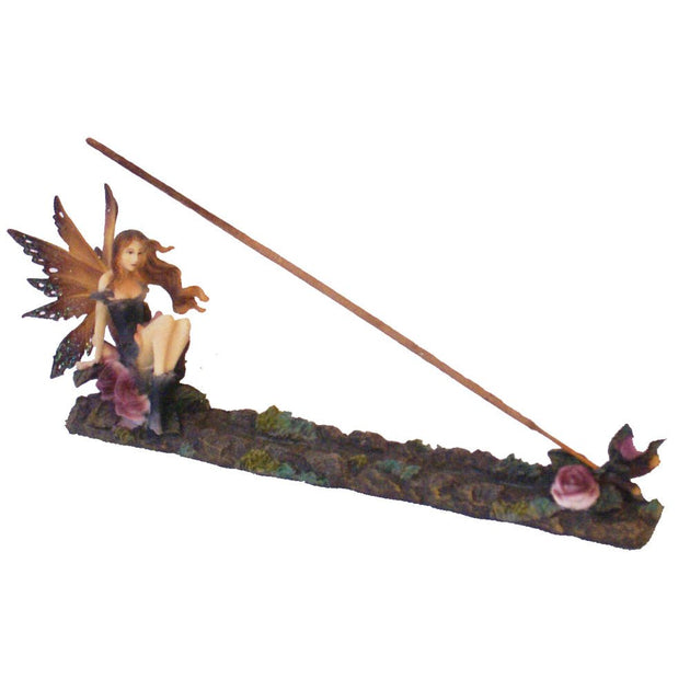Dark Fairy & Flowers Incense Burner - Glasss Station