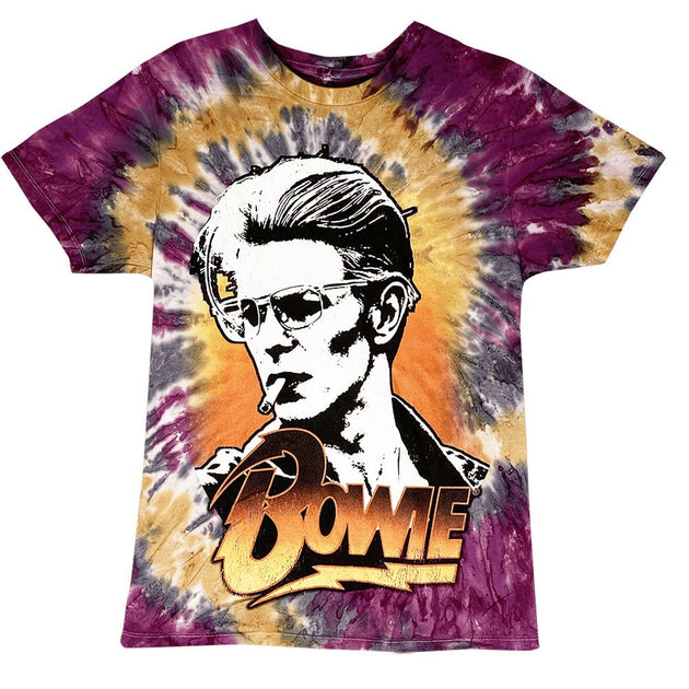 David Bowie Smokin' Tie-Dye T-Shirt - Glasss Station