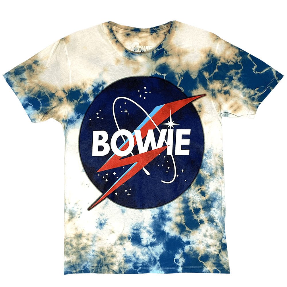David Bowie Space Logo Tie-Dye T-Shirt - Glasss Station