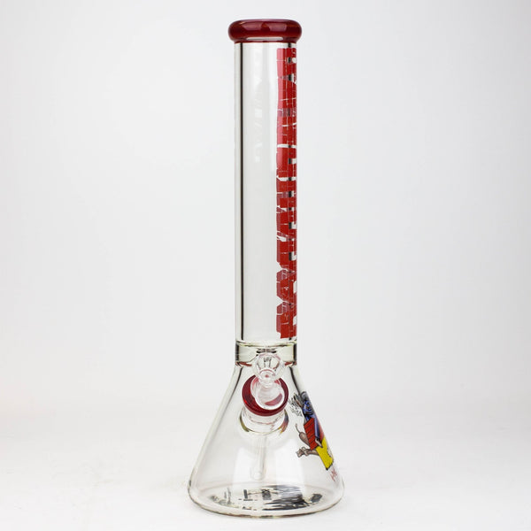 DEATH ROW-15.5" 7mm DOGGYSTYLE Glass Beaker Bong by Infyniti - Glasss Station