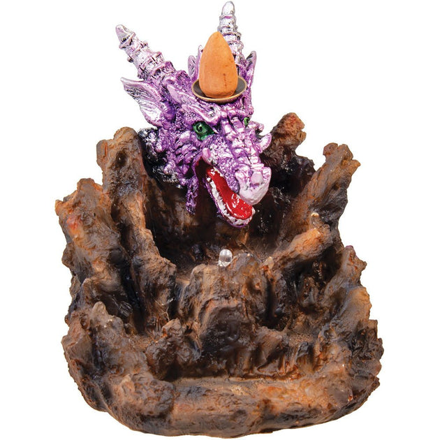 Dragon Backflow Incense Burner w/ LED - Glasss Station