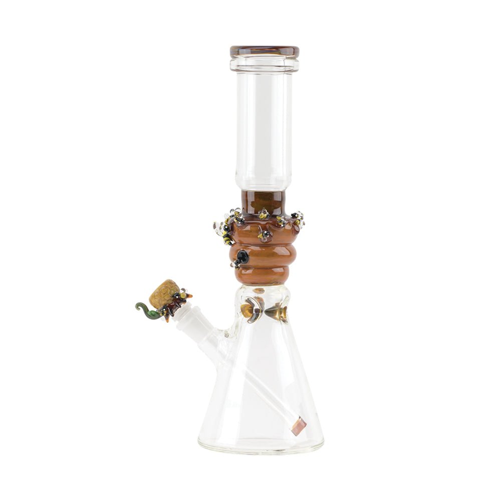 Empire Glassworks Save the Bees Beaker Water Pipe - Glasss Station