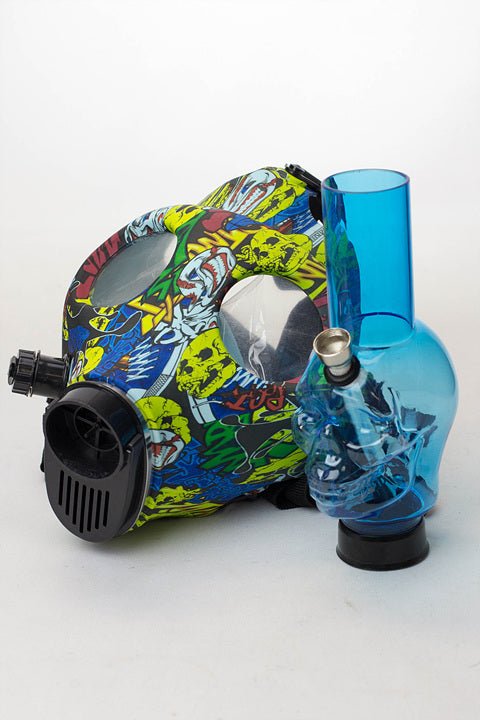 Full Face Graphic Silicone Gas Mask - Glasss Station