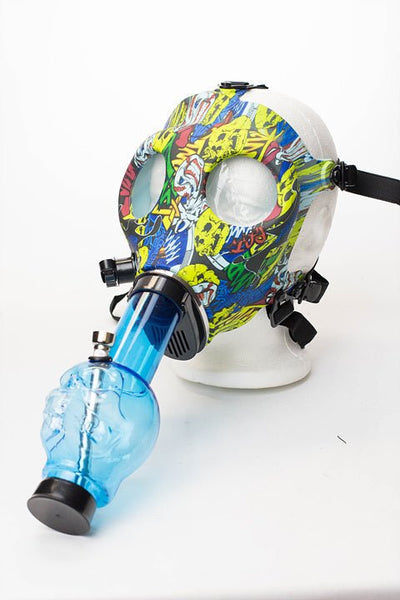 Full Face Graphic Silicone Gas Mask - Glasss Station
