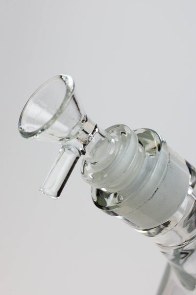 GENIE 15" 7mm Sandblasted Artwork Beaker Bong - Glasss Station