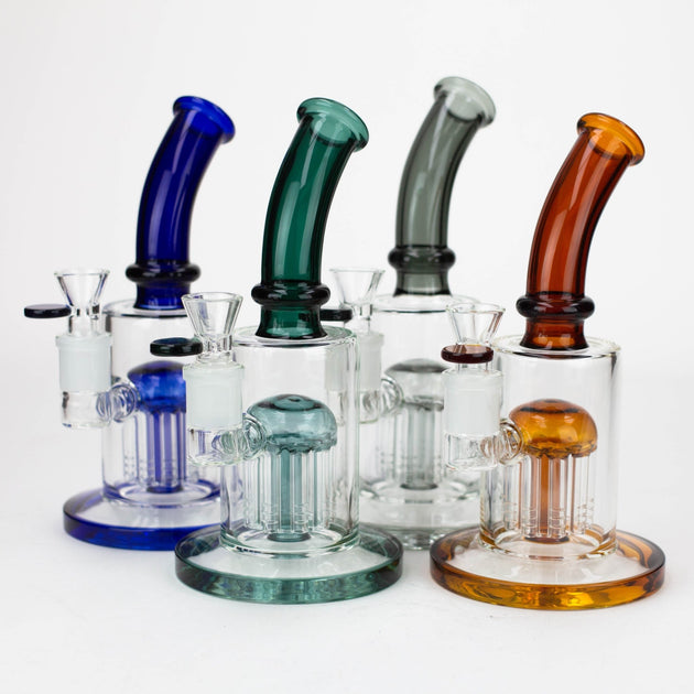 Glass Water Pipe w/ 10 Arm Perc Water Pipe - Glasss Station