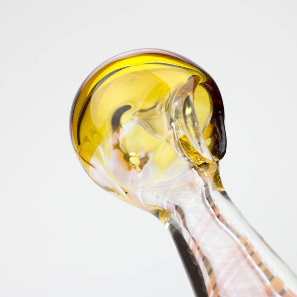 Gold Fumed 5" Twisted Glass Hand Pipe - Glasss Station