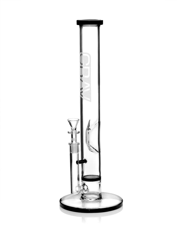 GRAV Large Black Accent Tube Bong - Glasss Station