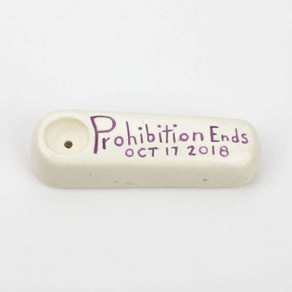 Handmade Ceramic Prohibition Ends Smoking Pipe - Glasss Station