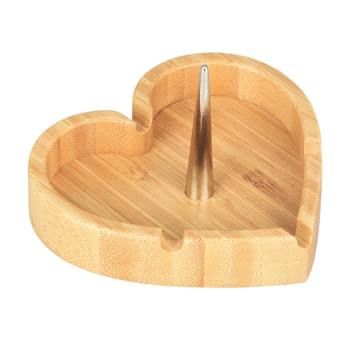Heart Spiked Bamboo Ash Tray - Glasss Station