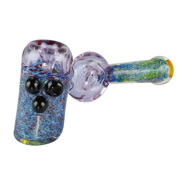 Heavy Worked Hammer Bubbler Pipe - Glasss Station