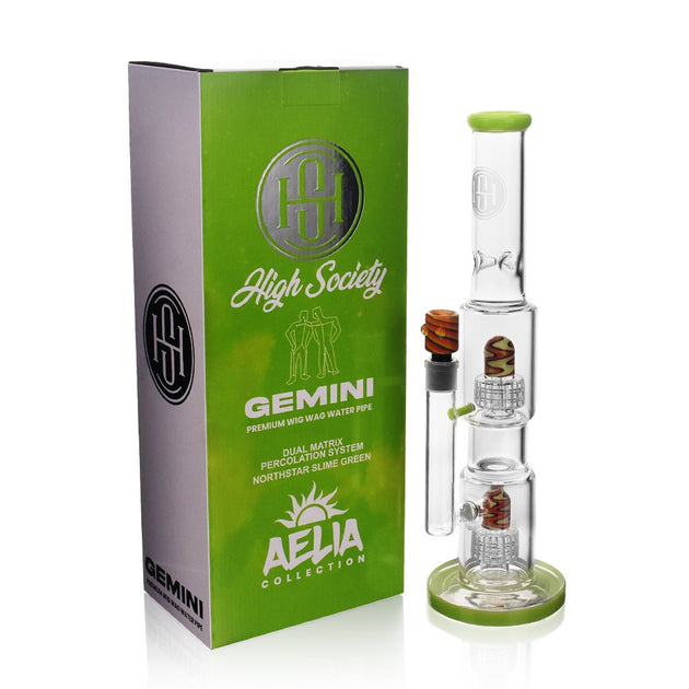 High Society Gemini Wig Wag Waterpipe - Glasss Station