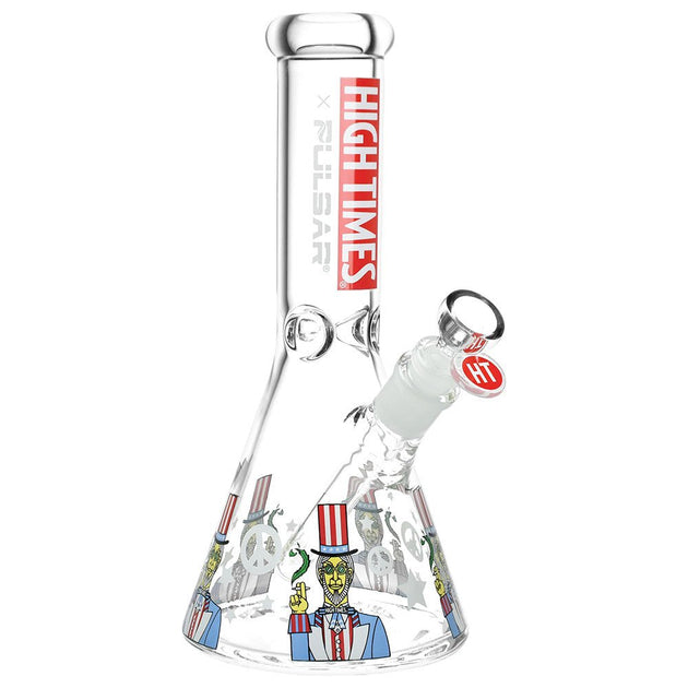 High Times x Pulsar Uncle Sam Beaker Bong - Glasss Station