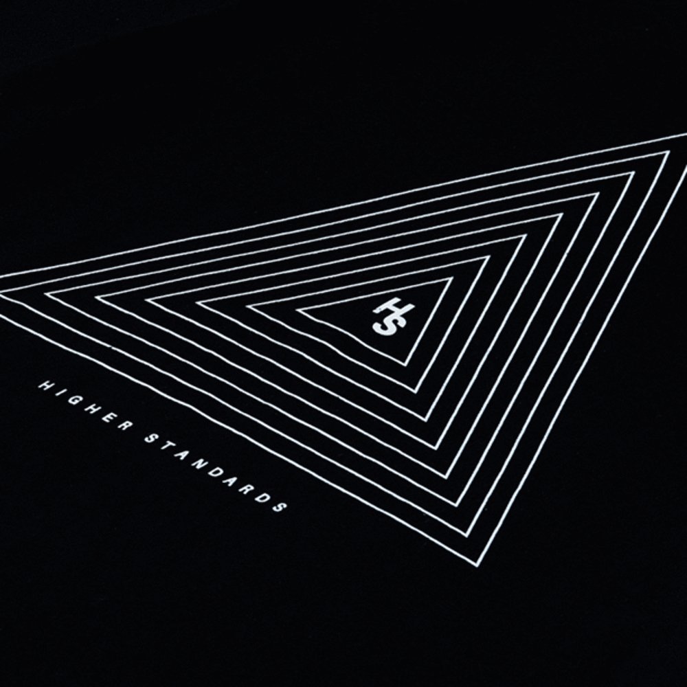 Higher Standards Concentric Triangle T-Shirt - Glasss Station