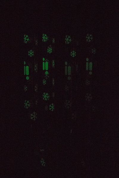 Infyniti Snowflake 24" 7mm Glow in the Dark Beaker Bong - Glasss Station